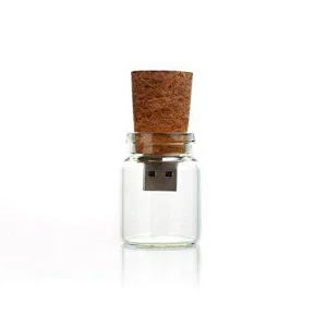 Cork Bottle Paper USB Flash Drive
