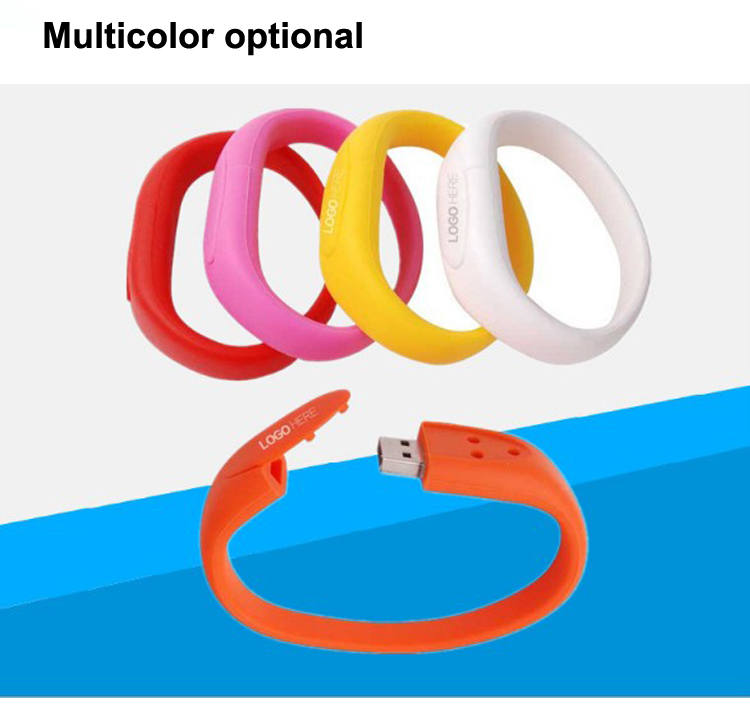 OEM Logo USB Hard Disk Wrist Band USB USB Memory Stick 4GB