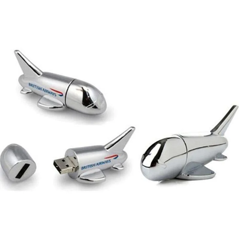 Metal Plane Shape USB Flash Drive