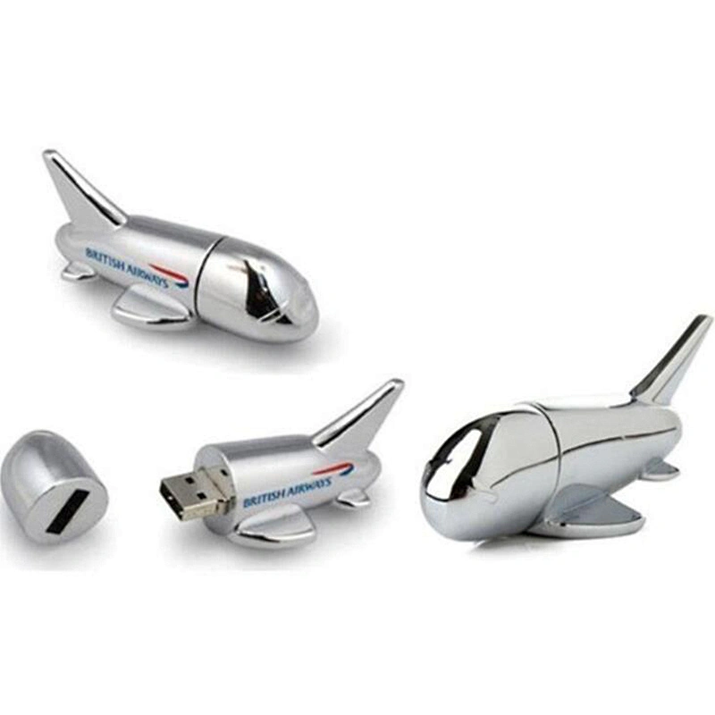 Metal Plane Shape USB Flash Drive