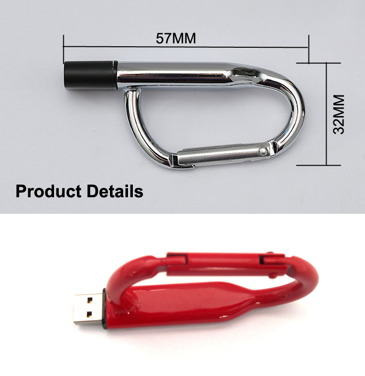 Mountaineering Buckle Logo Printing Hot Sell 4GB USB Flash Drives