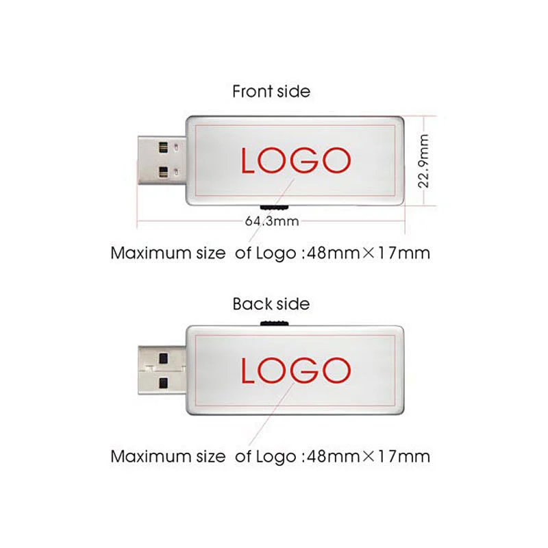 Push and Pull USB Flash Drive