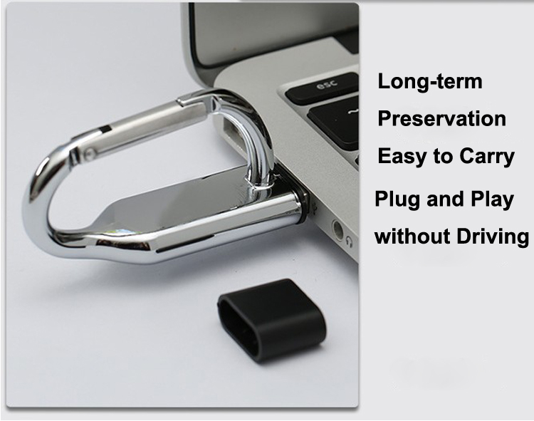 Mountaineering Buckle Logo Printing Hot Sell 4GB USB Flash Drives