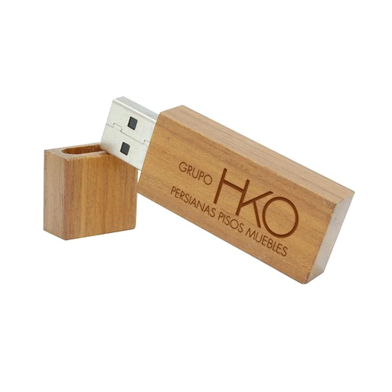 Rectangle Wood USB Flash Drive