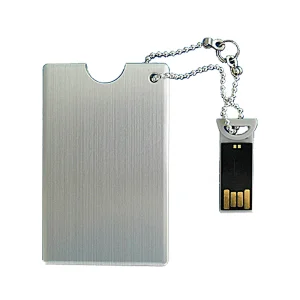 Push and Pull Metal Card USB Flash Disk
