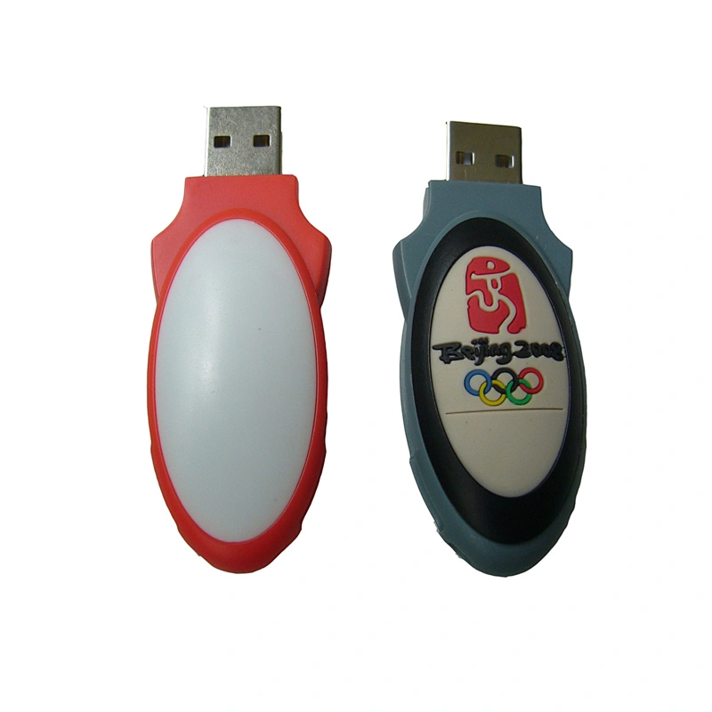 Egg Shape Swivel USB Flash with Logo Printing 16GB
