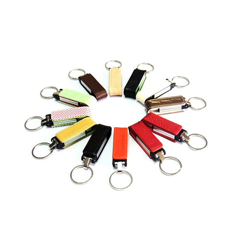 Leather Swivel USB Disk