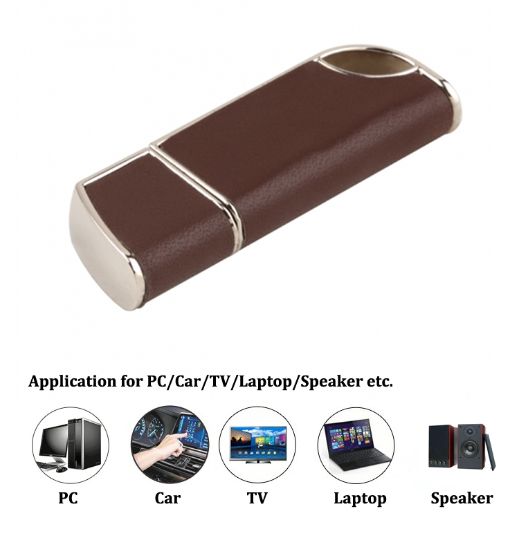 Logo Leather USB Flash Drive 4GB