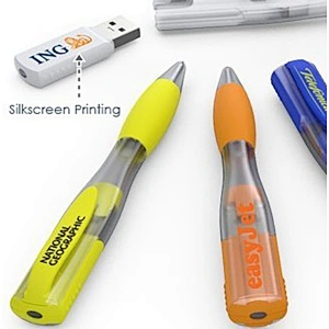 Colorfull Push and Pull Pen USB Flash Drive