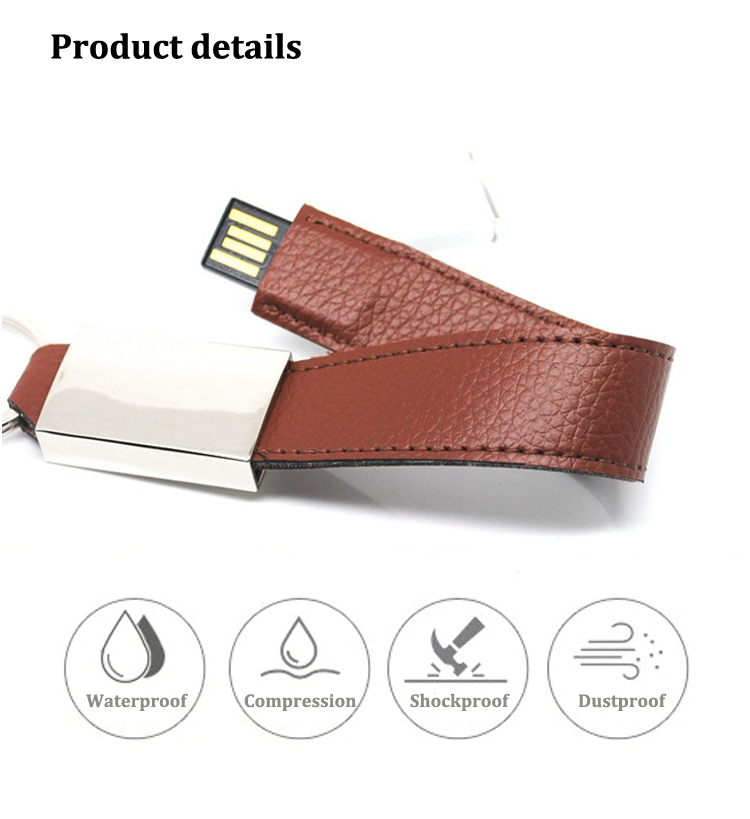 New Model Bulk Custom Bracelet Leather USB Flash Drive Leather USB Stick USB Leather 16GB