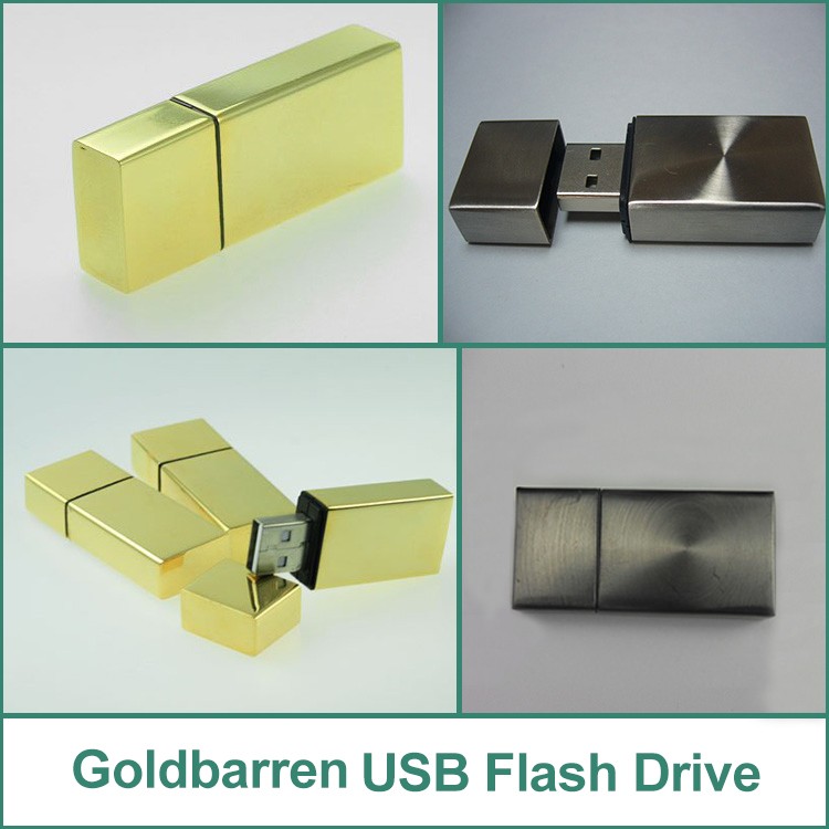 Hot Tech Gadgets Promotional Goldbarren USB Stick 64GB Memory Drive for Bulk Production