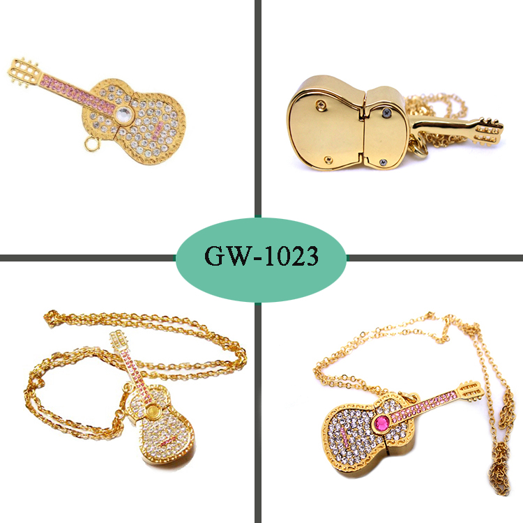 Jewelry Violin USB Flash Memory Violin USB Flash Stick 64GB