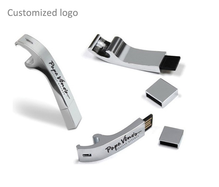 Mini USB 2.0 Flash Disk Bottle Opener USB 2 0 Flash Pen Drive 8GB