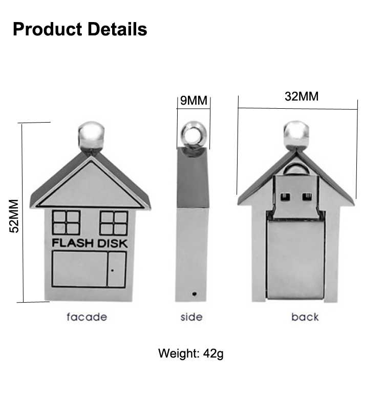 House USB Memory USB Flash Drive 1GB