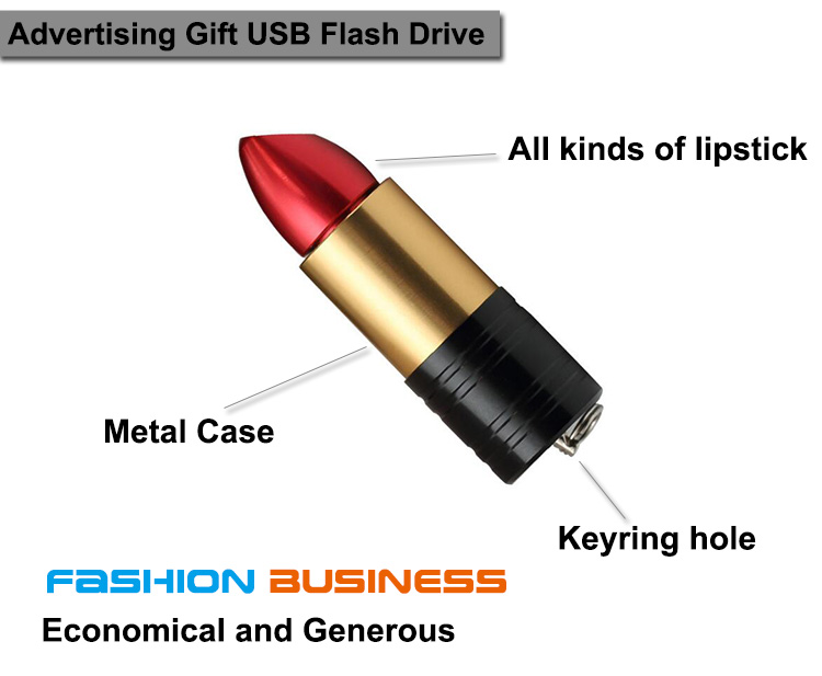 Muiti Function Luxury Lipstick USB Flash Memory 4GB For Promotion