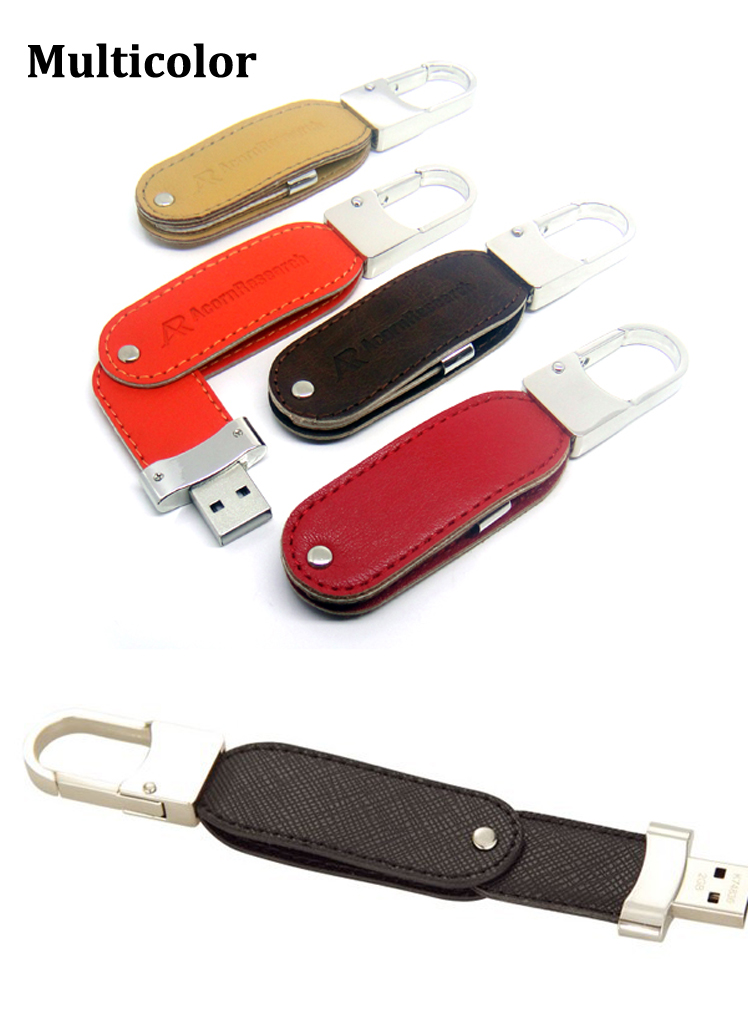 High Quality Smallest Leather USB 2.0 Flash Drive 8GB