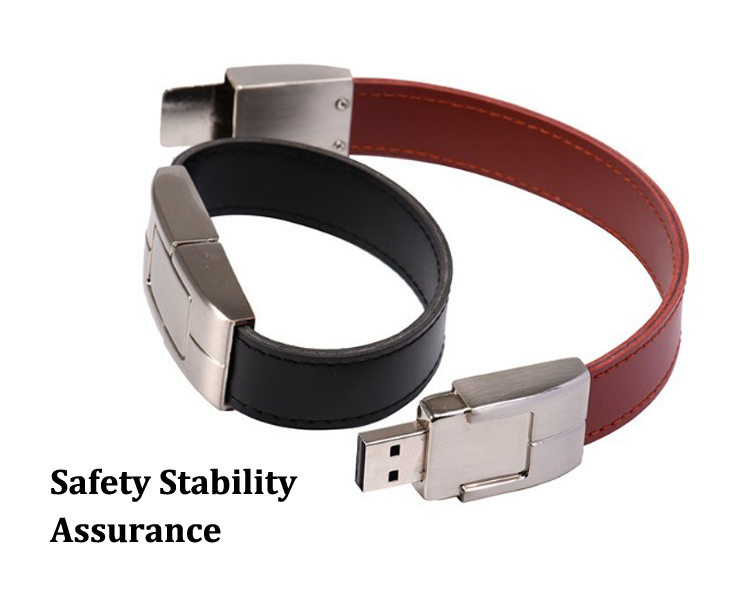 Leather Bracelet USB Flash Memory Leather Bracelet USB Flash Drive Leather USB Flash Key 16GB