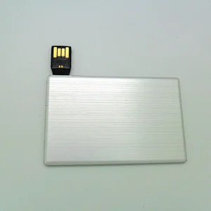 Push and Pull Metal Card USB Flash Disk