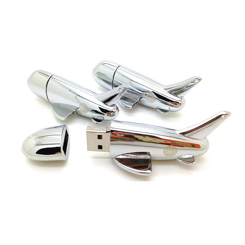 Metal Plane Shape USB Flash Drive