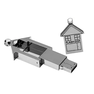 Metal House Shape USB Flash Drive