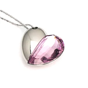 Heart Crystal Jewelry USB Disk
