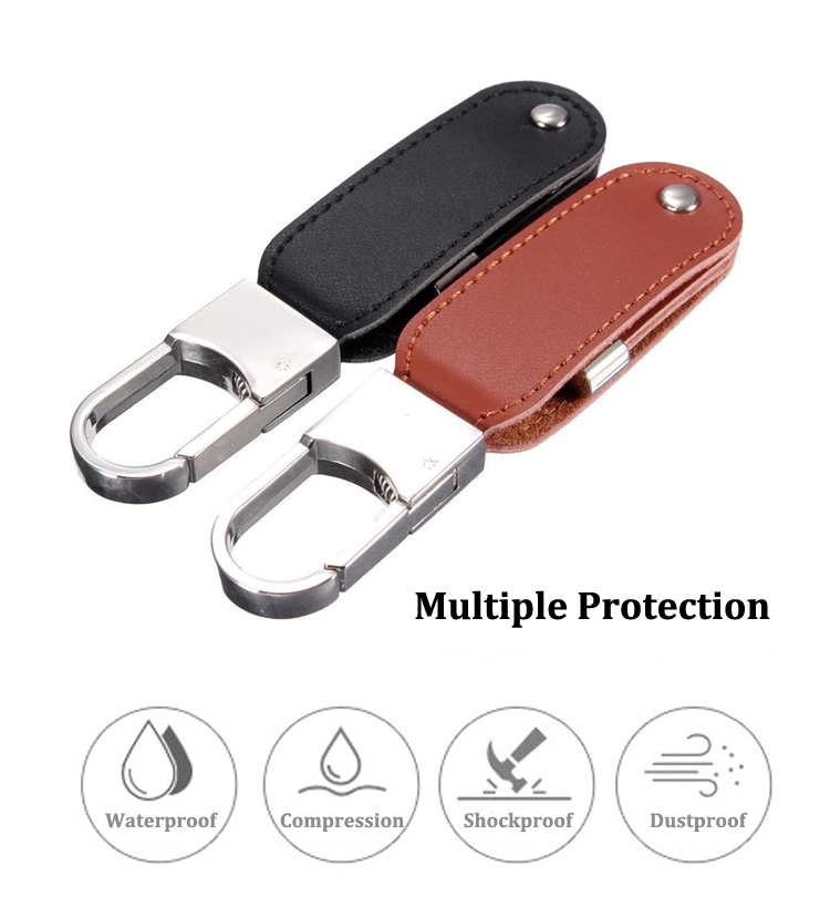 High Quality Smallest Leather USB 2.0 Flash Drive 8GB