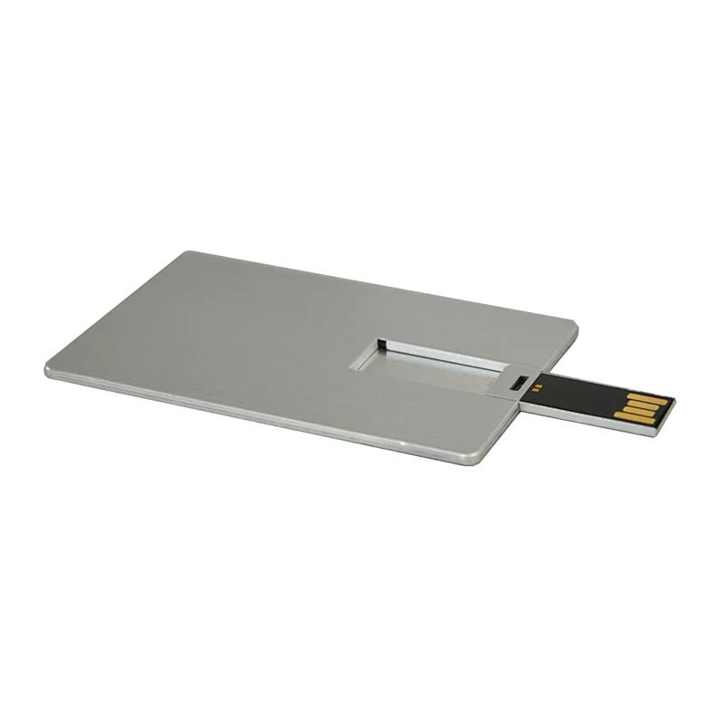Aluminum Car USB Flash Drive Credit Card Pen Drive 16GB