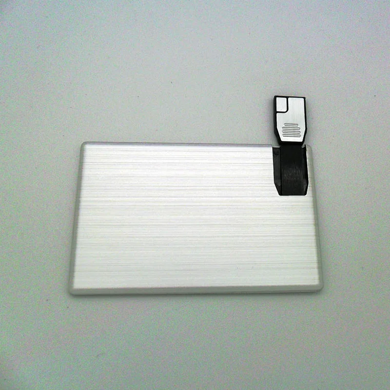 Push and Pull Metal Card USB Flash Disk