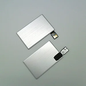 Push and Pull Metal Card USB Flash Disk