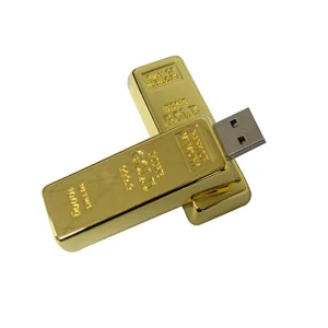 Golden Bar USB Flash Drive