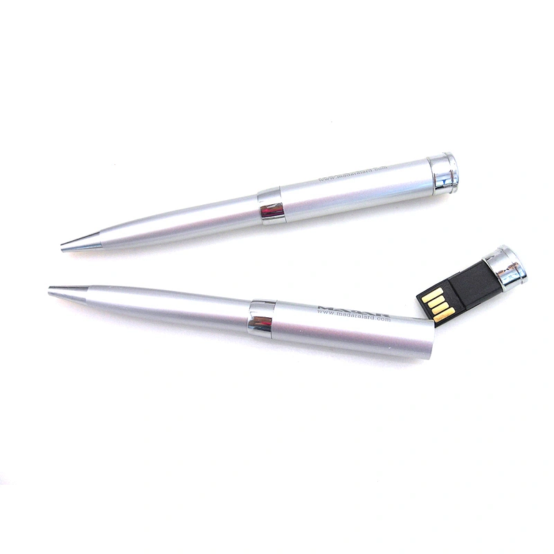Wholesale Pen Shape Metal Pendrive Stick 8GB USB Flash Drive with Custom Logo