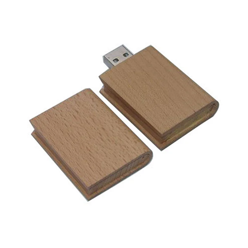 Wood Book Shaped USB Flash Drive