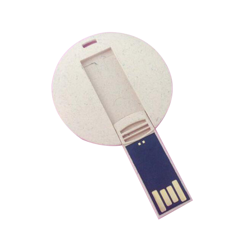 Slim Recycle Paper Credit Card USB Flash Memory Drive 2GB