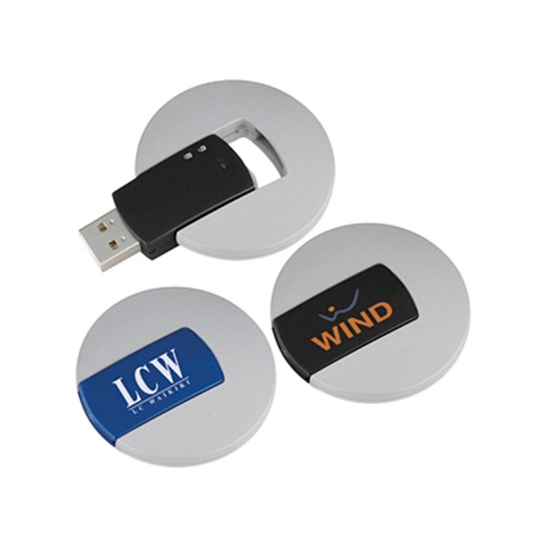 ​​​​​​​Circle Swivel USB Flash Disc Thumb USB Flash Memory