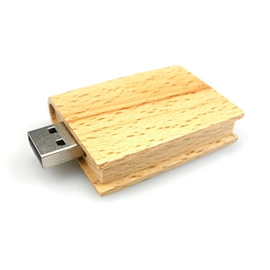 Wood Book Shaped USB Flash Drive