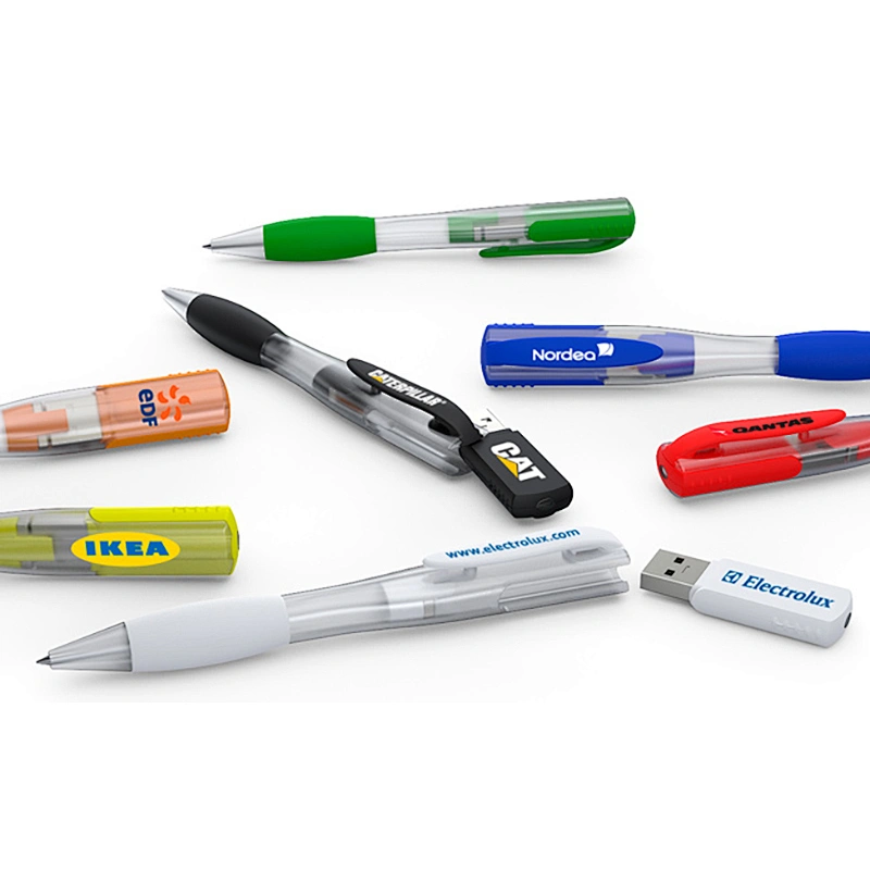 Colorfull Push and Pull Pen USB Flash Drive