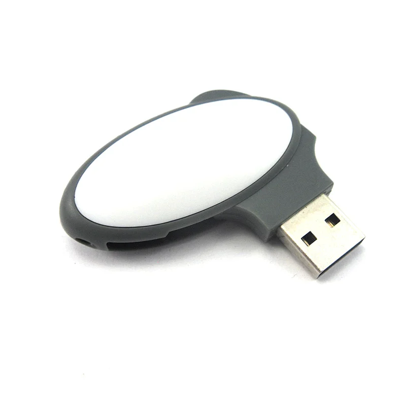 Egg Shape Swivel USB Flash with Logo Printing 16GB