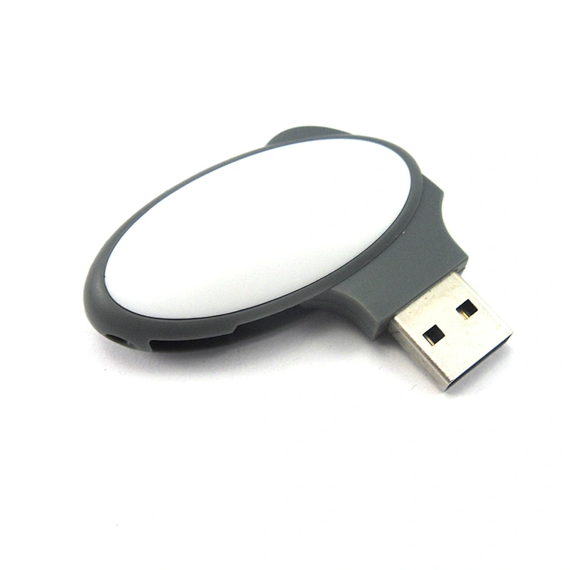 Egg Shape Swivel USB Flash with Logo Printing 16GB