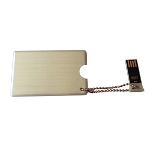 Push and Pull Metal Card USB Flash Disk