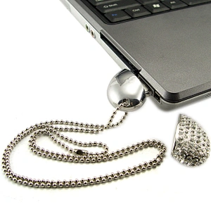 Luxury Jewelry Diamond Heart USB Flash Drive 64GB