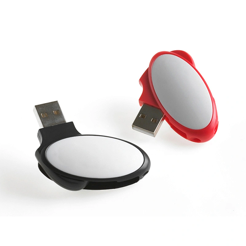 Egg Shape Swivel USB Flash with Logo Printing 16GB