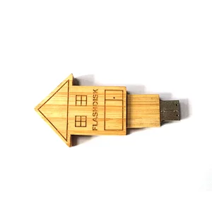 House Wooden USB Flash Memory 4GB