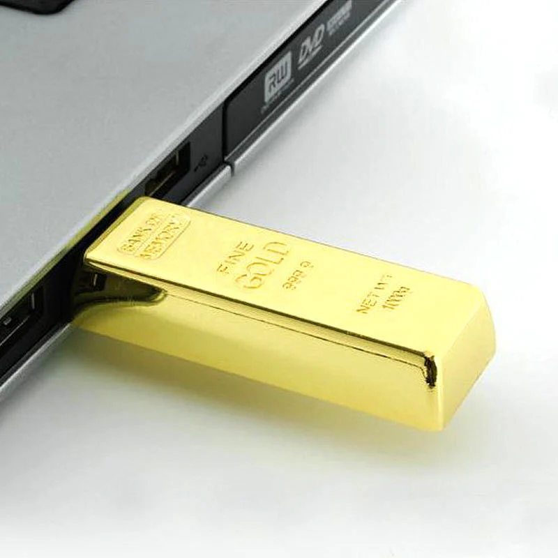 Golden Bar USB Flash Drive