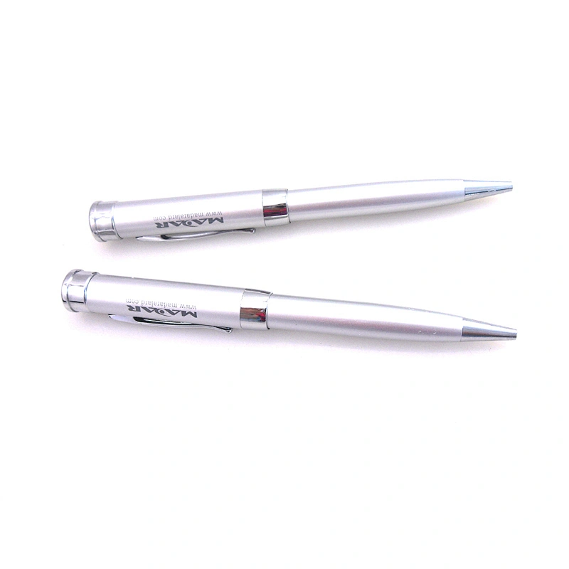 Wholesale Pen Shape Metal Pendrive Stick 8GB USB Flash Drive with Custom Logo