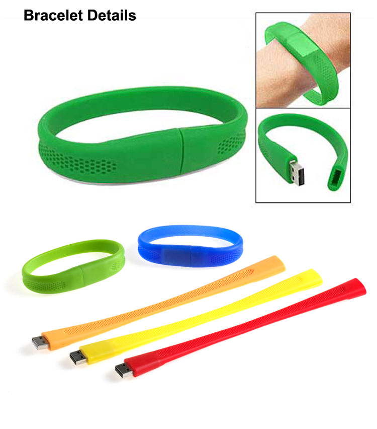 Cheap USB Wristband Silicone USB Flash Drive 16GB