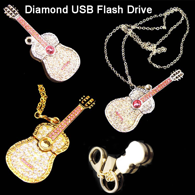 Jewelry Violin USB Flash Memory Violin USB Flash Stick 64GB