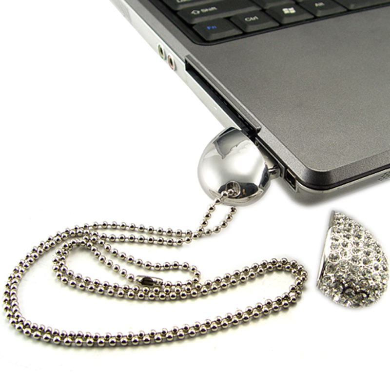 Luxury Jewelry Diamond USB Flash Drive 64GB