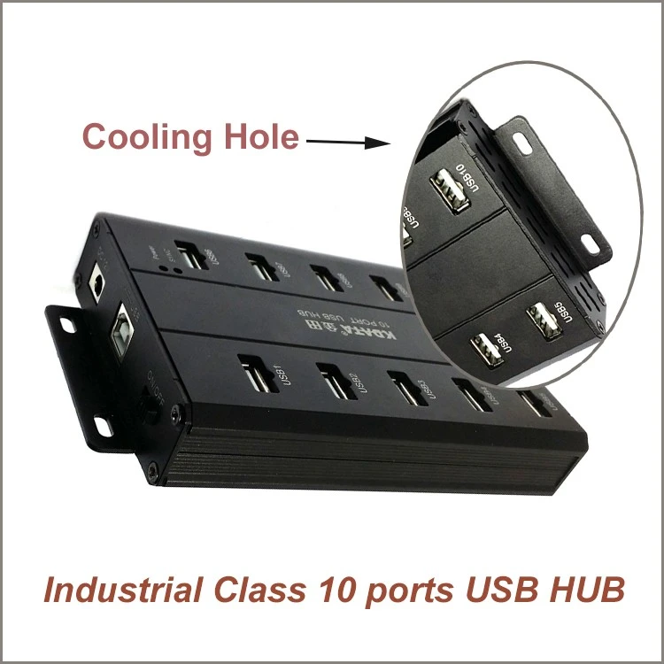 Wholesale Metal 10 Port 12V 5A USB HUB charger adapter for mobile phone