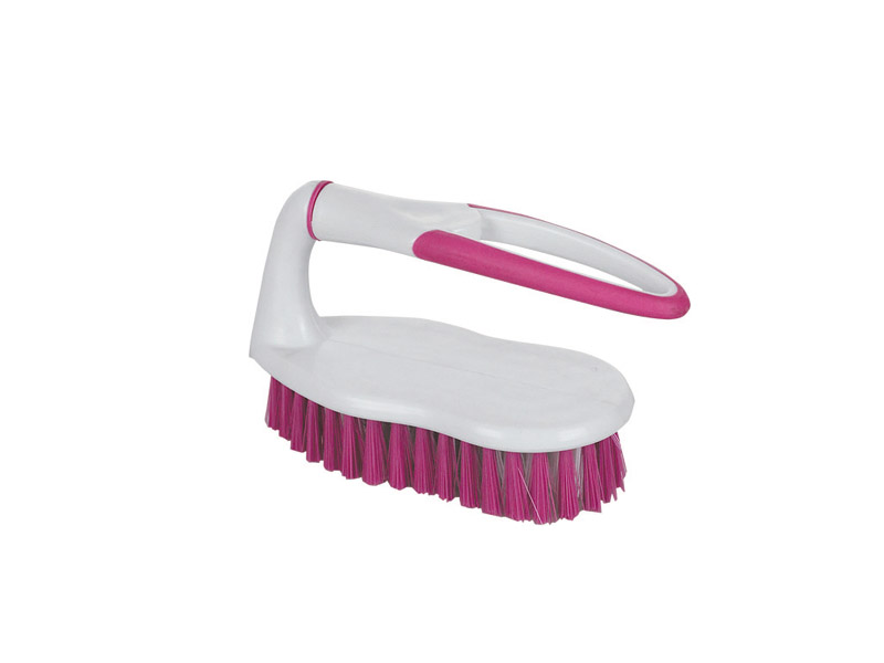 PLASTIC SCRUB BRUSH WITH SOFT GRIP