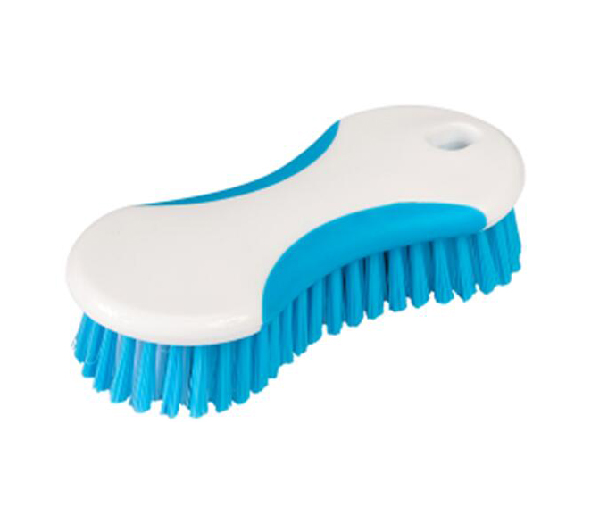 plastic brush with soft hand grip